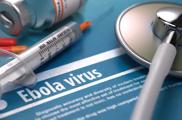Diagnose - Ebola-Virus. medizinisches Konzept. — Stockfoto
