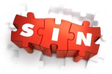 Sin - Text on Red Puzzles.