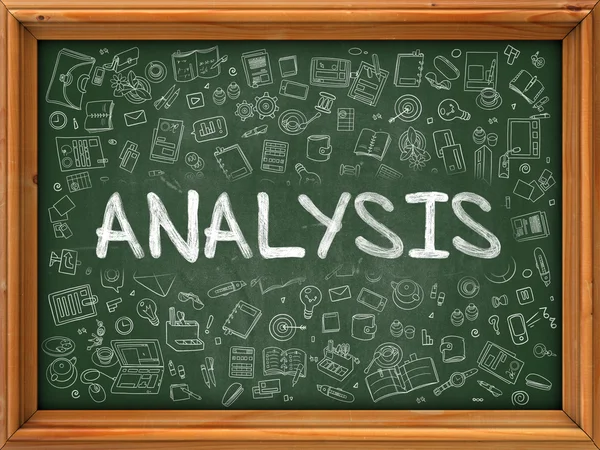 Analysis - Hand Drawn on Green Chalkboard. — Stock Photo, Image