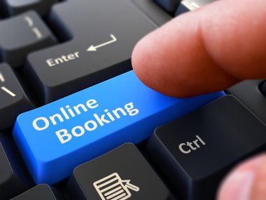 Düğme Online rezervasyon üzerinde siyah klavye tuşuna basın..