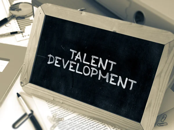 Talent Development Handwritten on Chalkboard. — Stockfoto