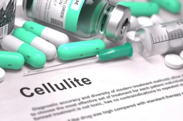 Diagnostic - Cellulite. Concept médical avec fond flou . — Photo