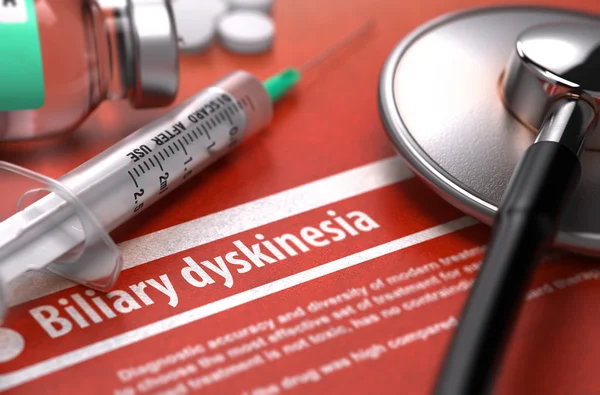 Diagnosis - Biliary dyskinesia. Medical Concept. — Stock Photo, Image