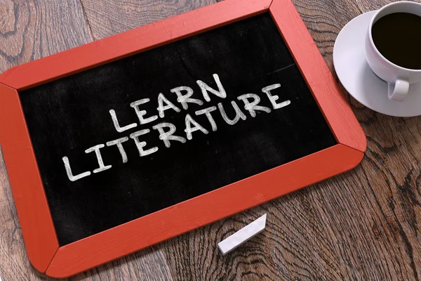 Hand Drawn Learn Literature Concept on Chalkboard. — Stock Photo, Image