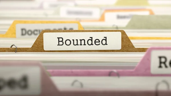 Bounded - Nombre de la carpeta en el directorio . — Foto de Stock