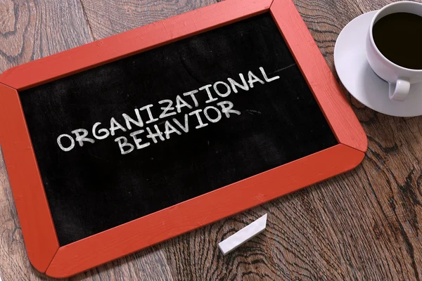 Organizational Behavior Concept Hand Drawn on Chalkboard. — Stockfoto