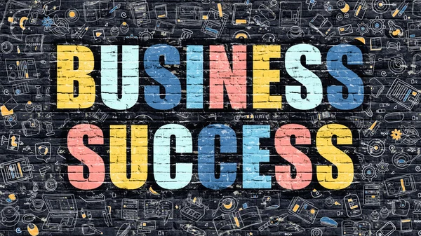 Business Success in Multicolor. Doodle Design. — Stock Photo, Image