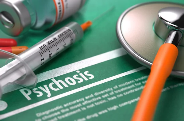 Diagnosis - Psychosis. Medical Concept. — 图库照片
