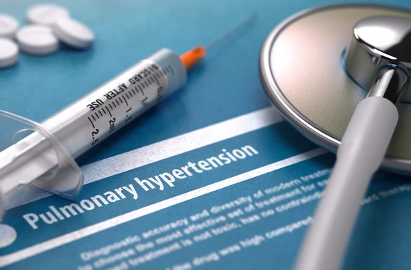 Diagnosis - Pulmonary hypertension. Medical Concept. — Stockfoto