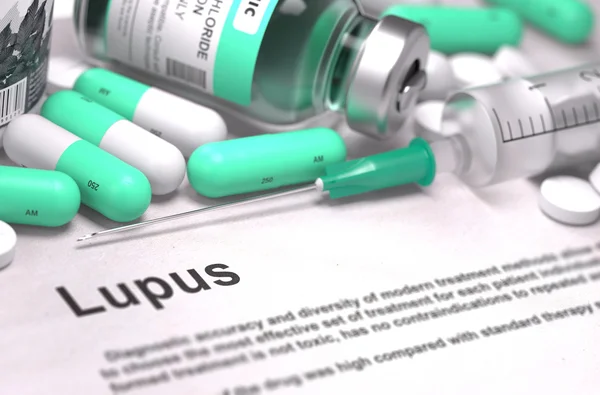 Diagnóstico de Lupus. Concepto médico . — Foto de Stock