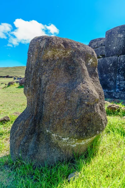 Moai w Parku Narodowego Rapa Nui — Zdjęcie stockowe