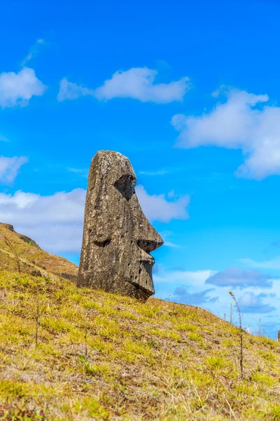 Moai, pomnika kamień wulkaniczny — Zdjęcie stockowe