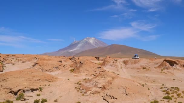 Volcán Ollague activo — Vídeos de Stock