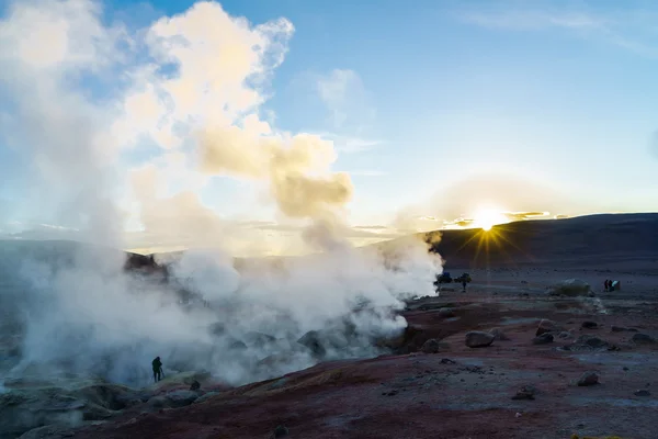 View of Geothermal Field in Bolivia — Stock Photo, Image