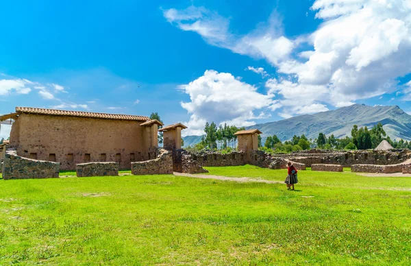 Wohngebiet im Tempel von Wiracocha oder Tempel von Rakchi — Stockfoto