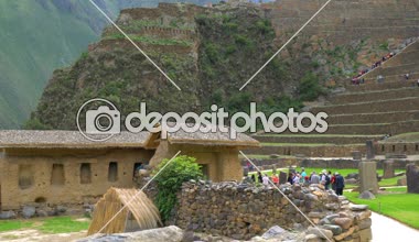 Inca arkeolojik kalıntıları Ollantaytambo, Cusco şehrine yakın