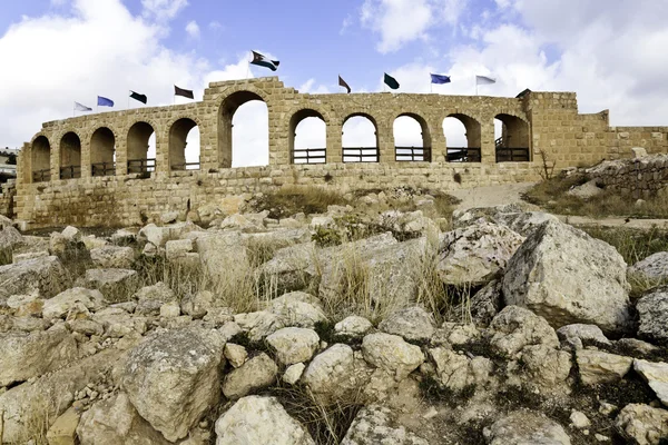 Römisches Hyppodrom in der antiken Stadt Jerash — Stockfoto