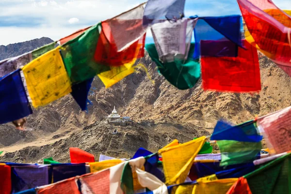 Vista aérea de Shanti Stupa — Foto de Stock