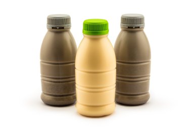 Şişe Soya süt ve soya sütü ile saseme
