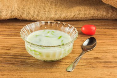 Hindistan cevizi sütü ve şurubu Pirinç Noodle