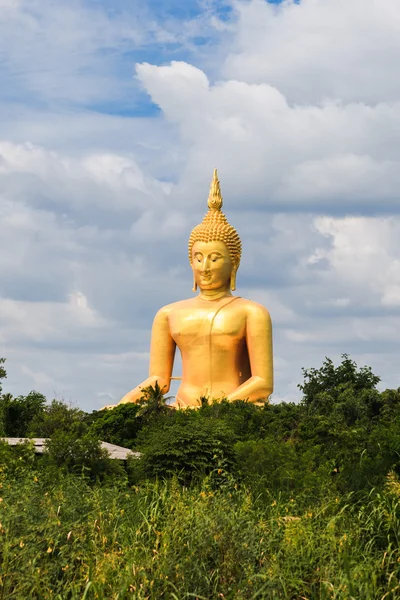 Tayland en büyük oturmuş Buda — Stok fotoğraf