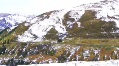 Tren İsviçre Alpleri görünümünden
