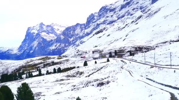 Видом на швейцарські Альпи — стокове відео
