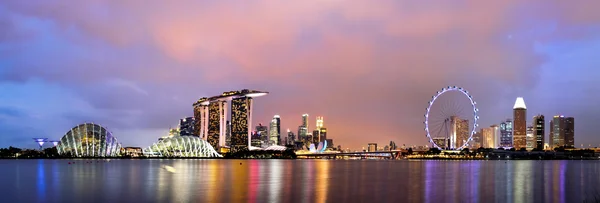 Singapore City Skyline at Sunset Panorama — Stock Photo © jpldesigns ...