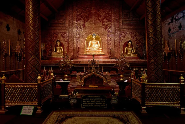 Wat Prasing temple interior, Thailand — Stock Photo, Image