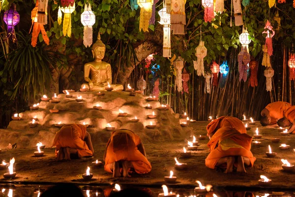 Budist rahipler yeni yıl Festivali — Stok fotoğraf