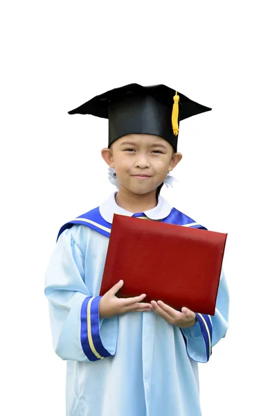 Kleines Mädchen schloss Kindergarten ab — Stockfoto