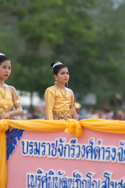 タイのスポーツ日パレード — ストック写真