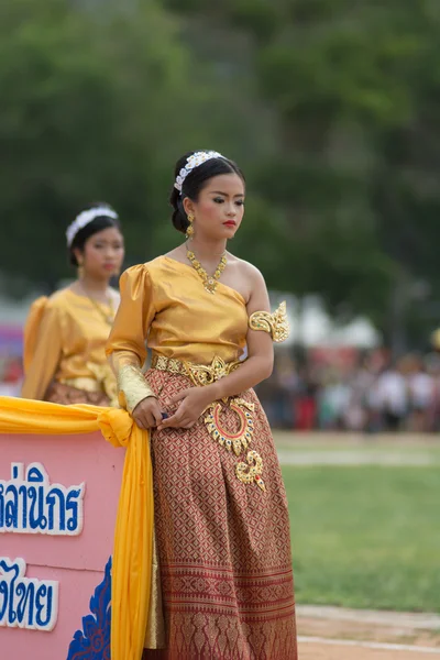 Sport dag parade in Thailand — Stockfoto