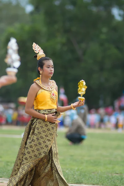 Sport dag parade in Thailand — Stockfoto