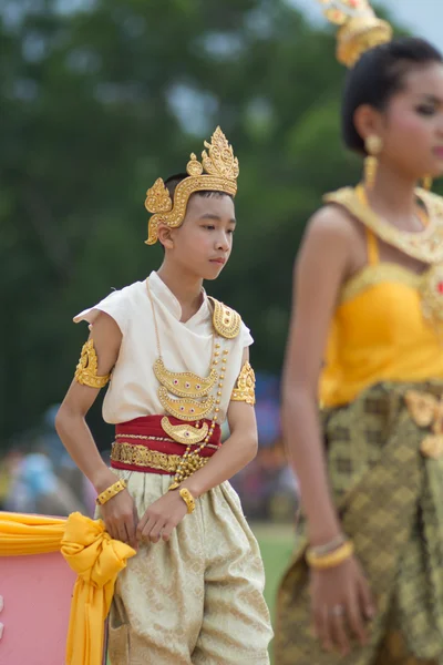 Parade zum Tag des Sports in Thailand — Stockfoto