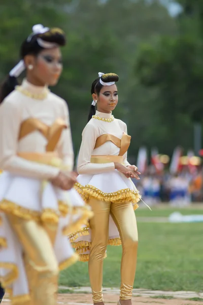 Desfile del día del deporte en Tailandia — Foto de Stock