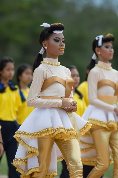 Sport dag parade in Thailand — Stockfoto