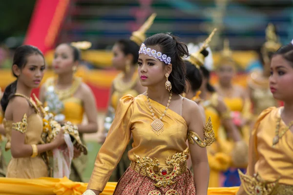 Sport dag parade in Thailand — Stockfoto