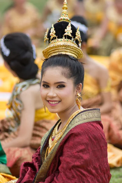 Parade zum Tag des Sports in Thailand — Stockfoto