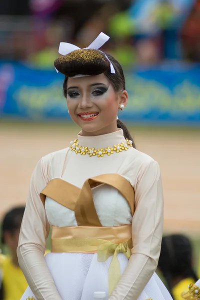 Parade zum Tag des Sports in Thailand — Stockfoto