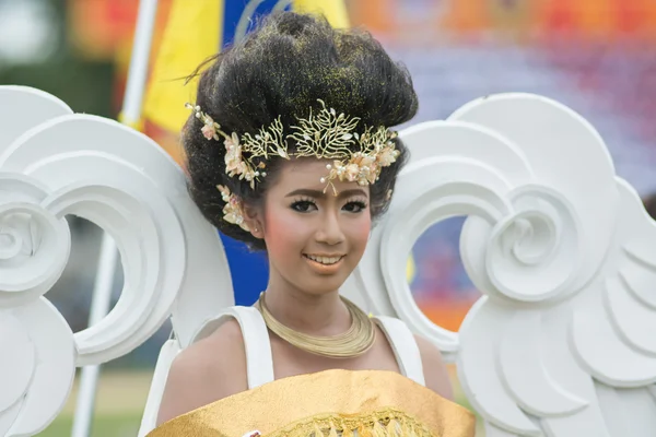 Sport dag parade in Thailand — Stockfoto