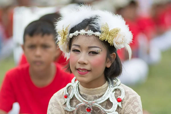 Sport dag parade in Thailand — Stockfoto