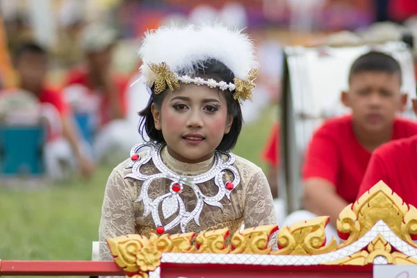 Desfile do dia do esporte na Tailândia — Fotografia de Stock