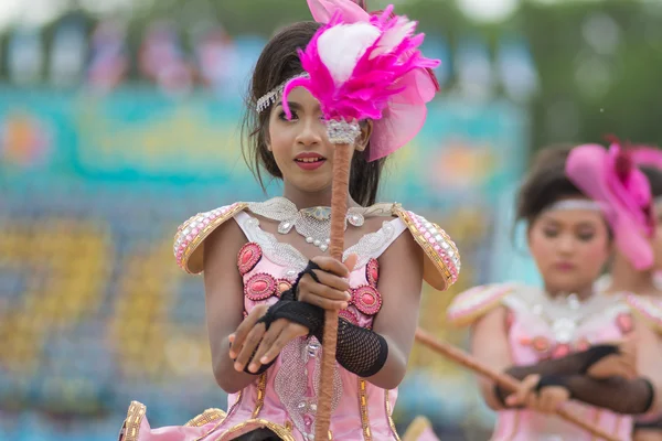 Sport dag parade in Thailand — Stockfoto