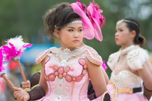 Parade zum Tag des Sports in Thailand — Stockfoto