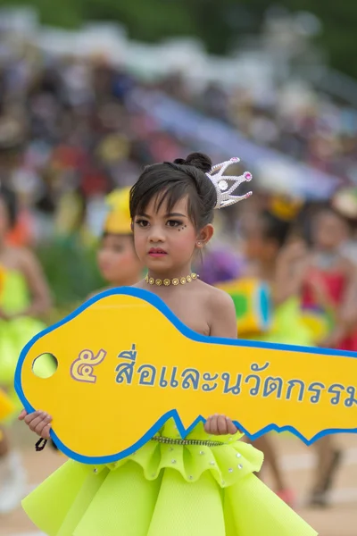 Sport dag parade in Thailand — Stockfoto