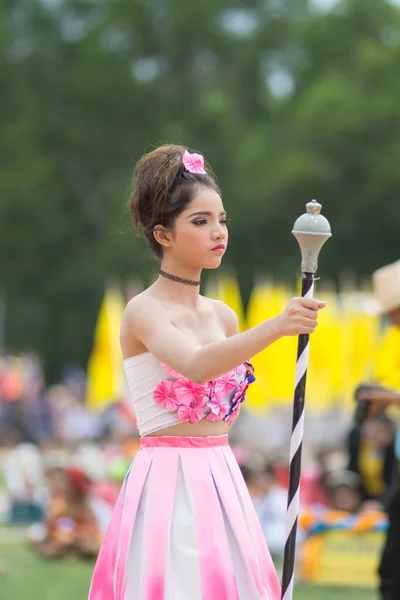 Sport dag parade in Thailand — Stockfoto