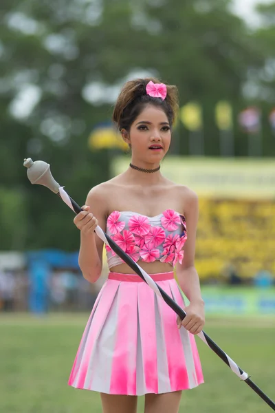 Sport dag parade in Thailand — Stockfoto