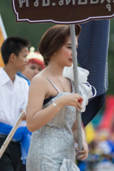 Desfile del día del deporte en Tailandia — Foto de Stock