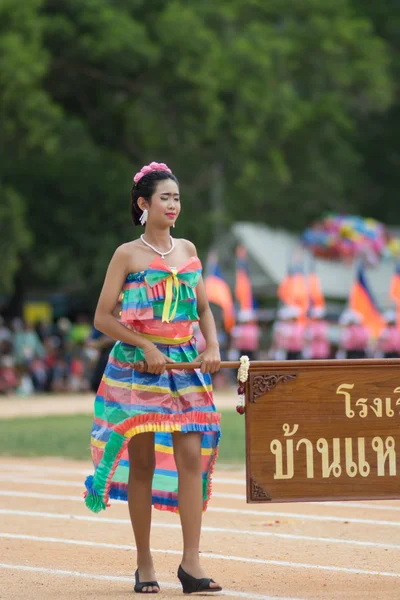 Idrottens dag parad i Thailand — Stockfoto